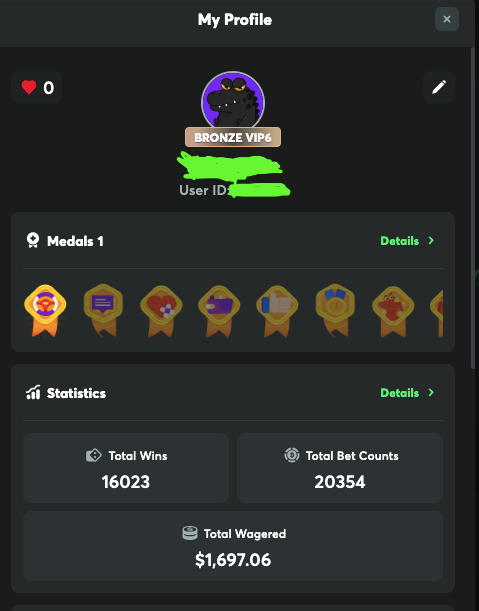 My BC.GAME profile